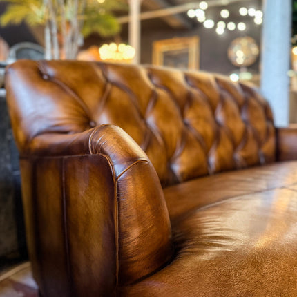 Cavendish Chesterfield in Hand Antiqued Buffalo Leather - Factory Seconds