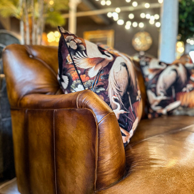 Cavendish Chesterfield in Hand Antiqued Buffalo Leather - Factory Seconds