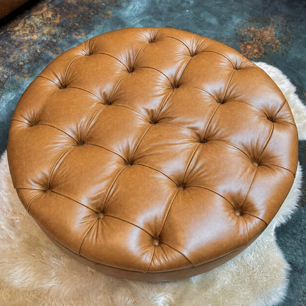 Charles Footstools in Leather