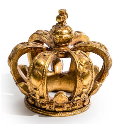 Antique Gold Crown Ornament - New