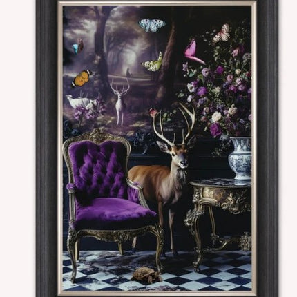 Small Curiosity Stag Wall Art - Ex Display
