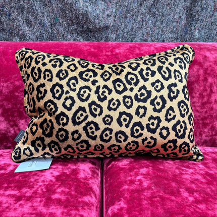 Cushion in Leopard Gold Feather Filled (Various Sizes)