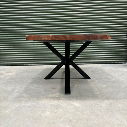 Dining Table Industrial Live Edge Medium - Ex Display