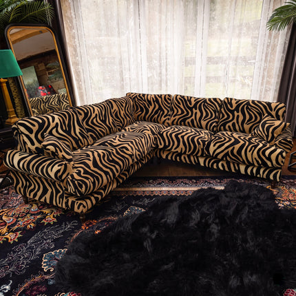 Dopamine in Zebra Stripe Velvet
