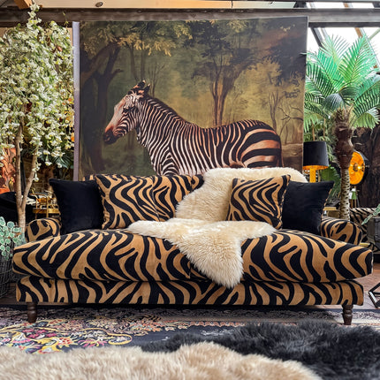 Dopamine in Zebra Stripe Velvet