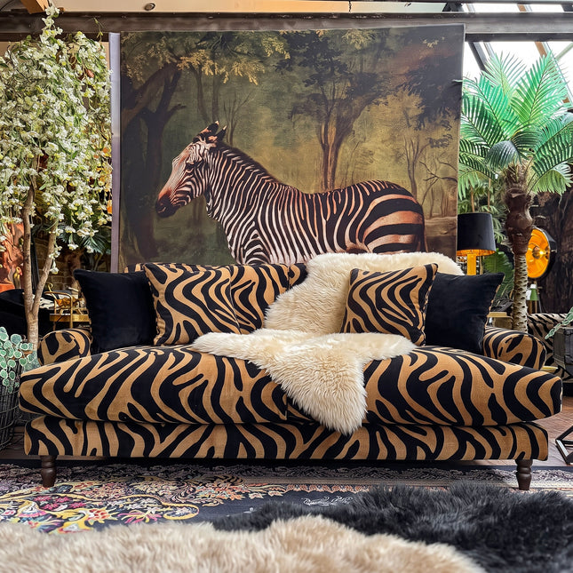 Dopamine in Zebra Stripe Velvet