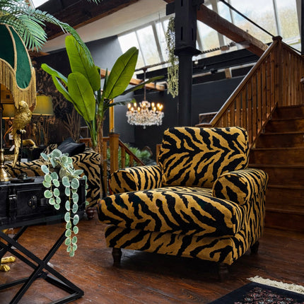Dopamine in Zebra Gold Velvet