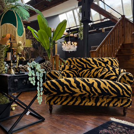 Dopamine in Zebra Gold Velvet