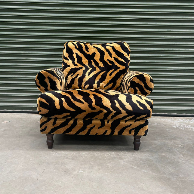 Dopamine Armchair in Zebra Gold - Ex Display