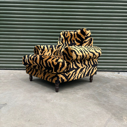 Dopamine Armchair in Zebra Gold - Ex Display