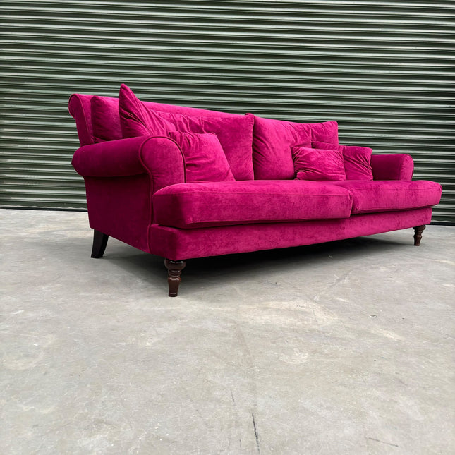 Hartington 4 Seater Sofa in Richmond Pink Glamour - Ex Display