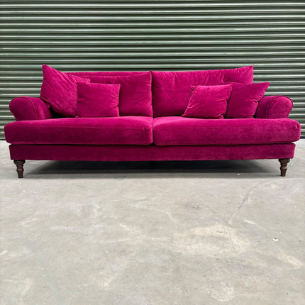 Hartington 4 Seater Sofa in Richmond Pink Glamour - Ex Display
