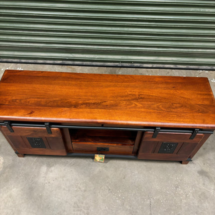Jupiter Small TV Mango Wood Cabinet - Ex Display