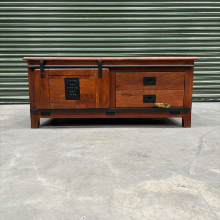 Jupiter Medium TV Mango Wood Cabinet - Ex Display