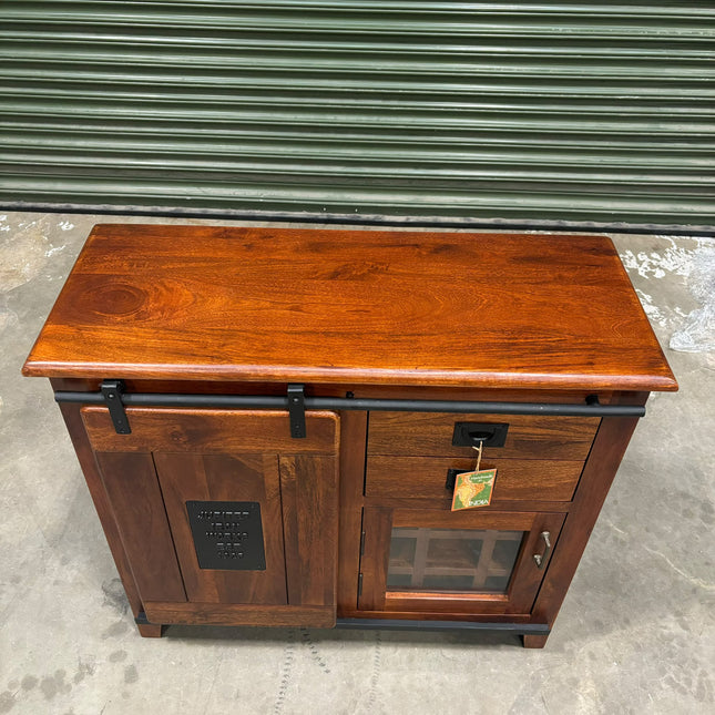 Jupiter Bar Mango Wood Cabinet - Ex Display
