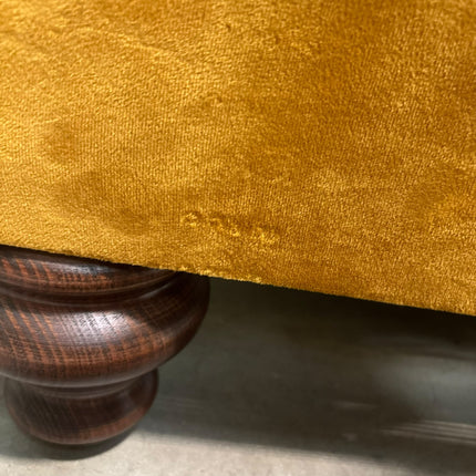 Original Bugsby Sofa Bed in Plush Mustard Velvet - Ex Display