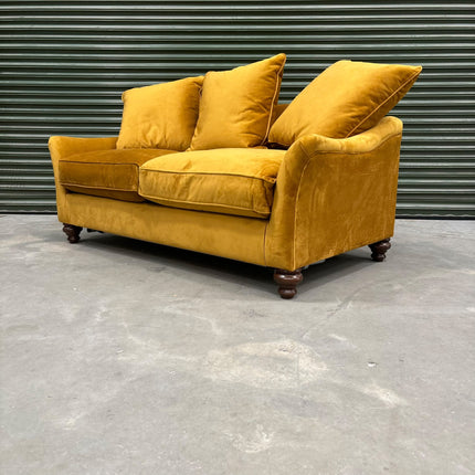 Original Bugsby Sofa Bed in Plush Mustard Velvet - Ex Display