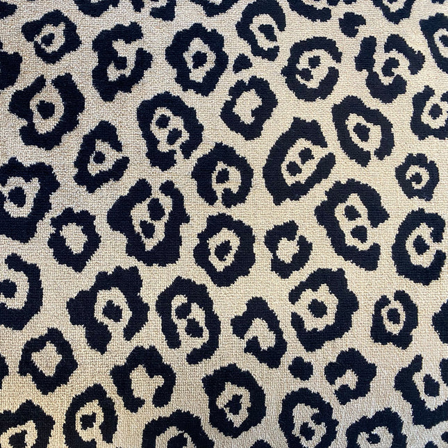 Leopard Cream Woven Fabric - New