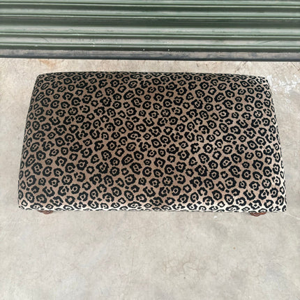 Selfridges Large Footstool in Leopard Cream - Ex Display