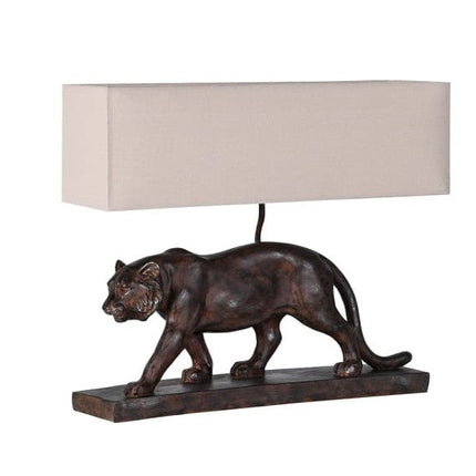 Lion Table Lamp and Shade