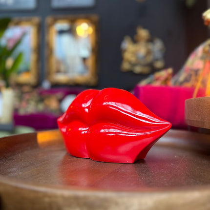 Set of Red Lips Bookends - New