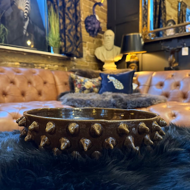 Mahogany Spike Fruit Bowl