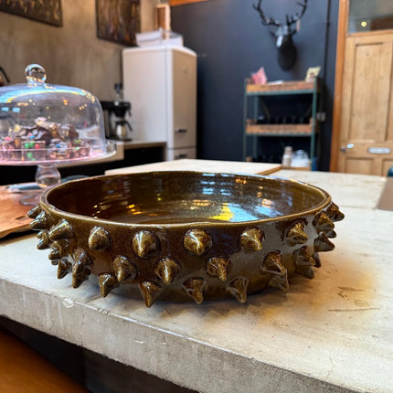 Mahogany Spike Fruit Bowl