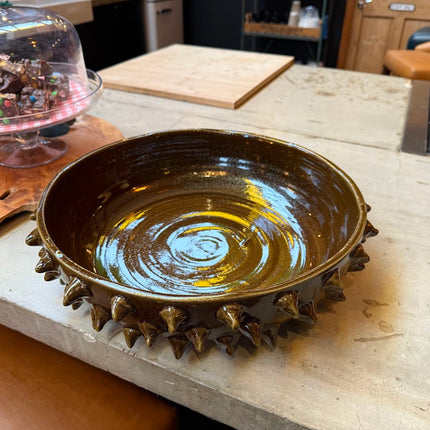 Mahogany Spike Fruit Bowl