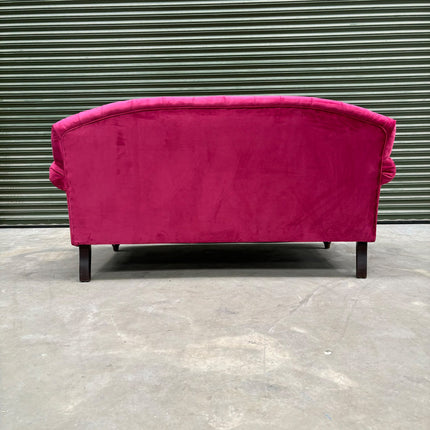 Mayfair 2 Seater Sofa in Plush Cerise - Ex Display