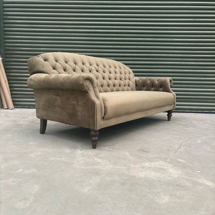 Mayfair 3 Seater Sofa in Plush Khaki - Factory Seconds