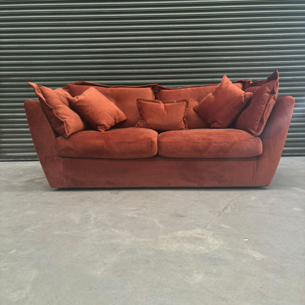 Moorland 3 Seater Sofa in Plush Marmalade - Ex Display