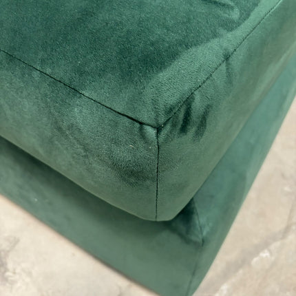 Moorland Footstool in Plush Emerald - Ex Display