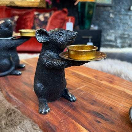 Pair of Mouse Candle Holders