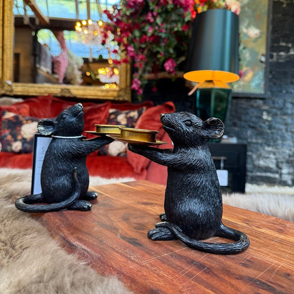 Pair of Mouse Candle Holders