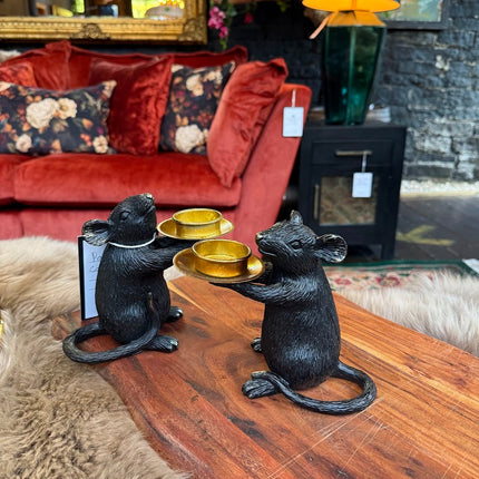 Pair of Mouse Candle Holders