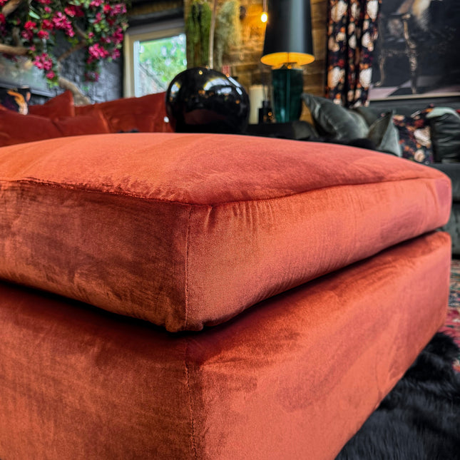 Haven Footstool in Opulence Velvet