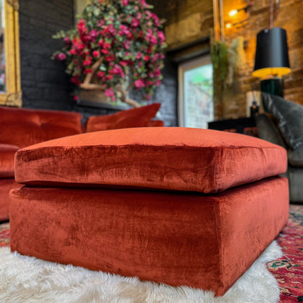 Haven Footstool in Opulence Velvet