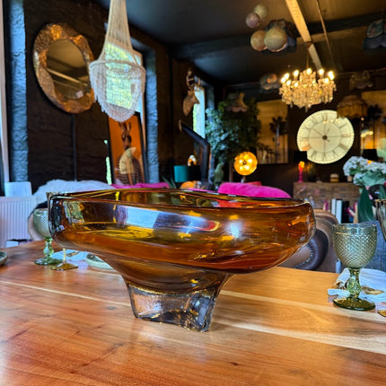 Amber Glass Bowl