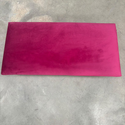 Albert Footstool in Plush Cerise Velvet - Ex Display