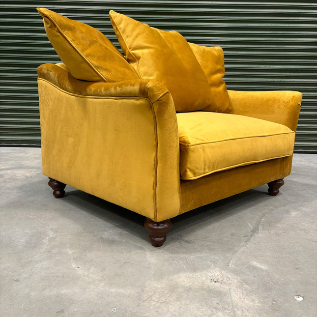 Bugsby Loveseat Snuggler in Plush Mustard - Factory Seconds