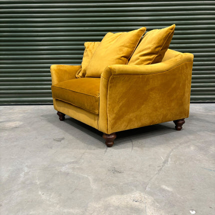 Bugsby Loveseat Snuggler in Plush Mustard - Factory Seconds