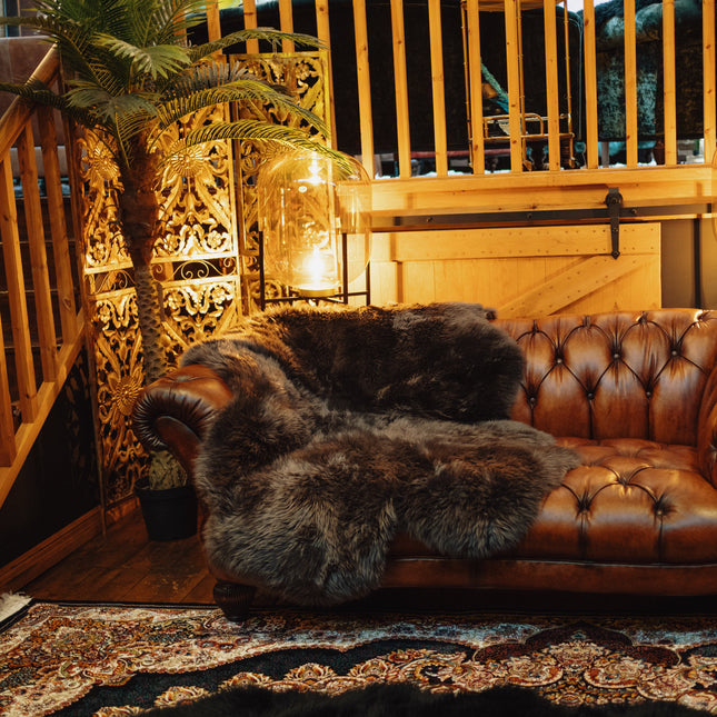 Sheepskin Rug in Brown