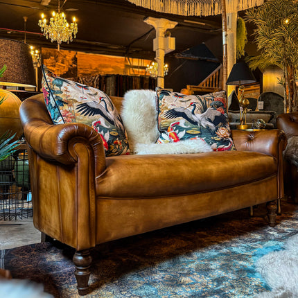 Regent Chesterfield in Hand Antiqued Buffalo Leather - (Various Sizes) - Factory Seconds