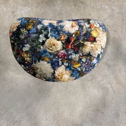 Crawford Footstool By Spink & Edgar in Royal Garden Sapphire - Ex Display