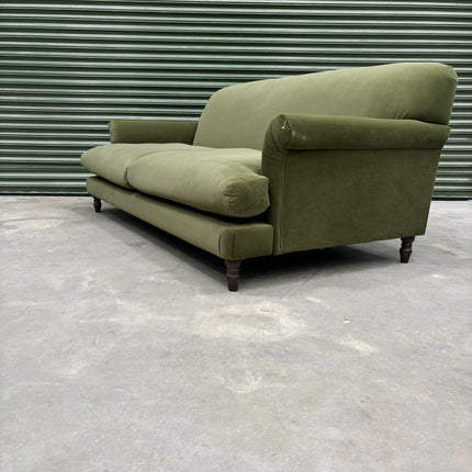 Truffle 3 Seater Sofa in Royal Green Olive - Ex Display