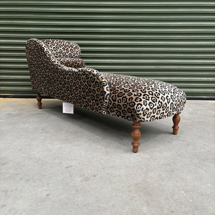Selfridges Sofa Chaise LHF in Leopard Cream - Ex Display