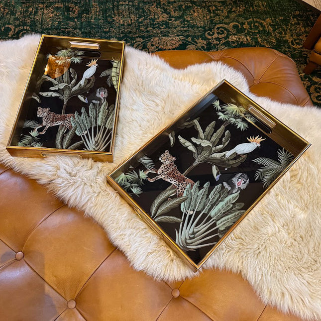 Set of 2 Parrot Trays