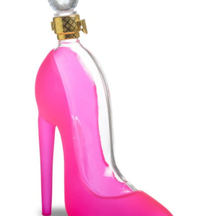 High-Heel Shoe Decanter in Hot Pink