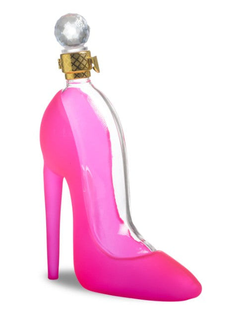 High-Heel Shoe Decanter in Hot Pink