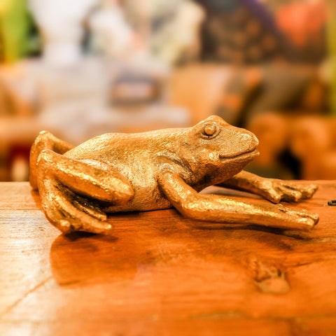 Gold Frog Wall Decoration